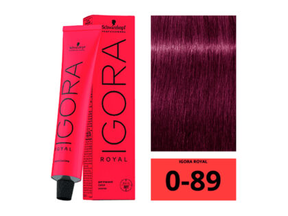 SCHWARZKOPF IGORA ROYAL 0-89 Concentré Rouge Violet 60ml