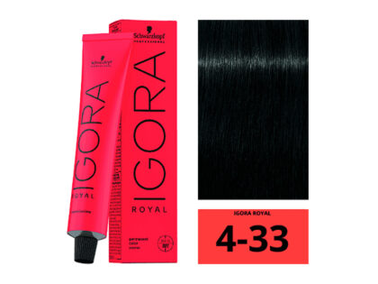 SCHWARZKOPF IGORA ROYAL 4-33 Châtain Moyen Mat Extra 60ml