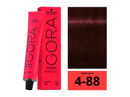 SCHWARZKOPF IGORA ROYAL 4-88 Châtain Moyen Rouge Extra 60ml