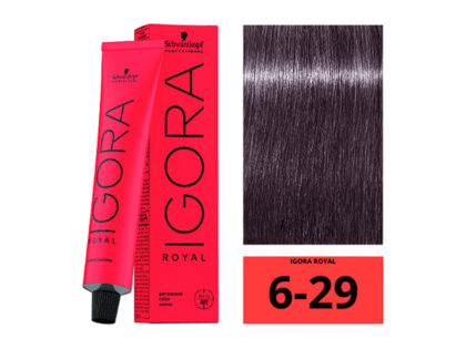 SCHWARZKOPF IGORA ROYAL 6-29 Blond Foncé Fumé Violet 60ml