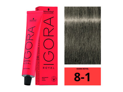SCHWARZKOPF IGORA ROYAL 8-1 Blond Clair Cendré 60ml