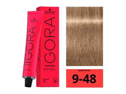 SCHWARZKOPF IGORA ROYAL 9-48 Blond Très Clair Beige Rouge 60ml