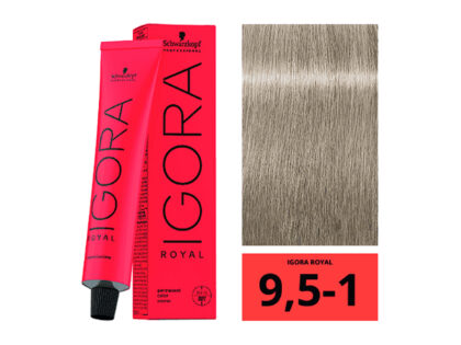 SCHWARZKOPF IGORA ROYAL 9,5-1 Pastel Argenté 60ml