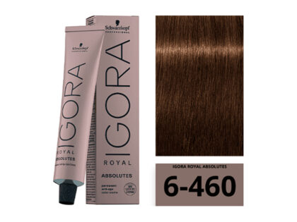 SCHWARZKOPF IGORA ROYAL Absolutes 6-460 Blond Foncé Beige Marron Naturel 60ml