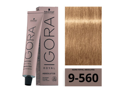 SCHWARZKOPF IGORA ROYAL Absolutes 9-560 Blond Très Clair Doré Marron Naturel 60ml