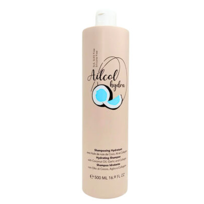 Ailcol Shampooing Hydra avec huile de noix de coco,ail et collagène 500 ml